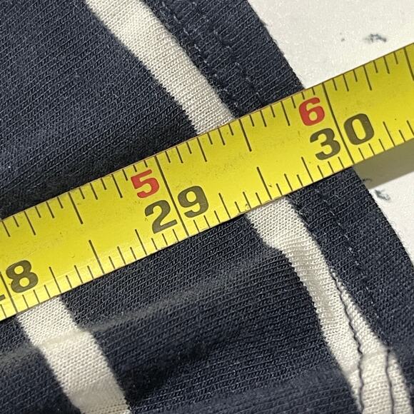 Lane Bryant Top Womens Plus 26 Blue White Striped Relaxed Loose Fit Minimalist - Picture 6 of 7